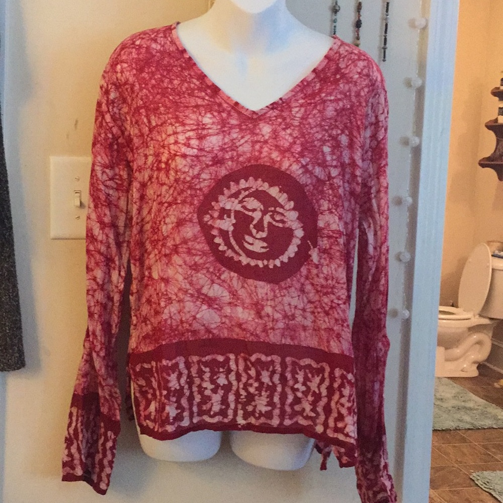 Cute Batik Sun/Moon Top